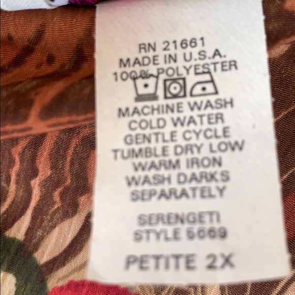 Maggie Sweet Brown Open Style Floral Print Top - Picture 10 of 10